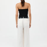 St. Agni - Tailored Linen Pants - Ivory