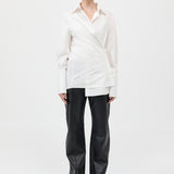 St. Agni - Wrap Shirt - White