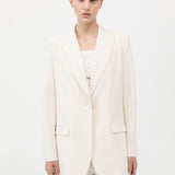 St. Agni - Belt Detail Blazer - Milk
