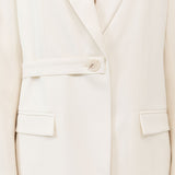 St. Agni - Belt Detail Blazer - Milk