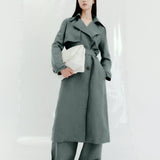 St. Agni - Soft Tailored Trench - Balsam Green
