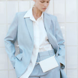 St. Agni - Single Button Tailored Blazer - Stone Blue