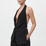 St. Agni - Wool Double Layer Blazer - Black