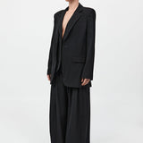 St. Agni - Wool Double Layer Blazer - Black