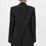 St. Agni - Wool Double Layer Blazer - Black