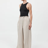 St. Agni - Petit Paperbag Waist Pants - Creme