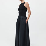St. Agni - Bateau Cut Out Dress - Black
