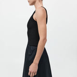St. Agni - Bateau Cut Out Dress - Black