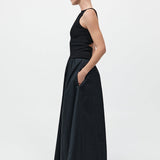 St. Agni - Bateau Cut Out Dress - Black