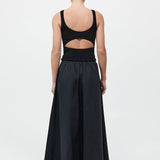 St. Agni - Bateau Cut Out Dress - Black
