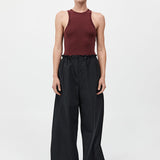 St. Agni - Petit Paperbag Waist Pants - Black
