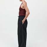 St. Agni - Petit Paperbag Waist Pants - Black