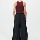 St. Agni - Petit Paperbag Waist Pants - Black