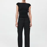 St. Agni - 90s Split Leg Pants - Black