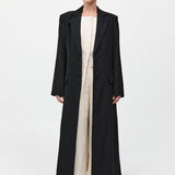 St. Agni - Tailored Maxi Coat - Black