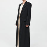 St. Agni - Tailored Maxi Coat - Black