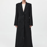 St. Agni - Tailored Maxi Coat - Black