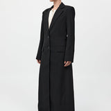 St. Agni - Tailored Maxi Coat - Black