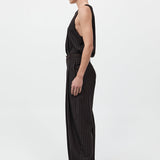 St. Agni - Wool Pinstripe Tapered Pants - Mahogany Stripe