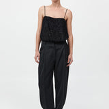St. Agni - Tailored Pleat Pants - Black
