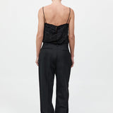 St. Agni - Tailored Pleat Pants - Black