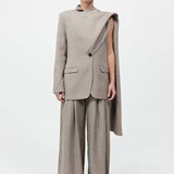 St. Agni - Melange Scarf Blazer - Rye