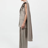 St. Agni - Melange Scarf Blazer - Rye