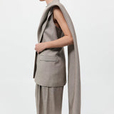 St. Agni - Melange Scarf Blazer - Rye