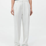 St. Agni - Tailored Pleat Pants - White