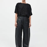 St. Agni - Leather Balloon Pants - Black