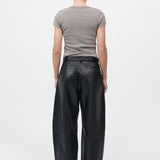 St. Agni - Leather Balloon Pants - Black