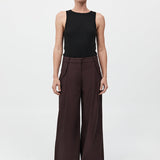 St. Agni - Utility Pleat Pants - Port
