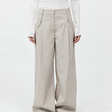 St. Agni - Utility Pleat Pants - Creme