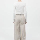 St. Agni - Utility Pleat Pants - Creme