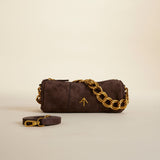 MANU ATELIER - XX Mini Cylinder Deep Brown Suede