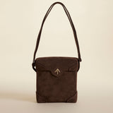 MANU ATELIER - Mini Pristine Deep Brown Suede