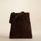 MANU ATELIER - Tote du Jour Deep Brown Suede