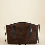 MANU ATELIER - XL du Jour Deep Brown Suede & Black Soft