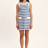 Posse - ARI MINI DRESS - BLUE STRIPE