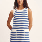 Posse - ARI MINI DRESS - BLUE STRIPE