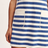 Posse - ARI MINI DRESS - BLUE STRIPE