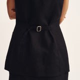 Posse - LORENZO TAILORED VEST - BLACK