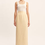 Posse - ESSIE COLUMN SKIRT - DUSTY CITRON