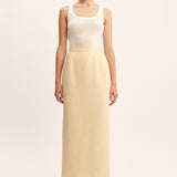 Posse - ESSIE COLUMN SKIRT - DUSTY CITRON