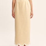 Posse - ESSIE COLUMN SKIRT - DUSTY CITRON