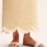 Posse - ESSIE COLUMN SKIRT - DUSTY CITRON
