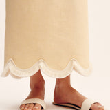 Posse - ESSIE COLUMN SKIRT - DUSTY CITRON