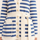 Posse - ARI CARDIGAN - BLUE STRIPE