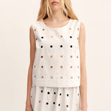 Posse - PEGGY TOP - VINTAGE WHITE