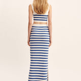Posse - ARI SKIRT - BLUE STRIPE